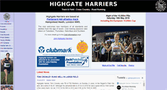 Desktop Screenshot of highgateharriers.org.uk